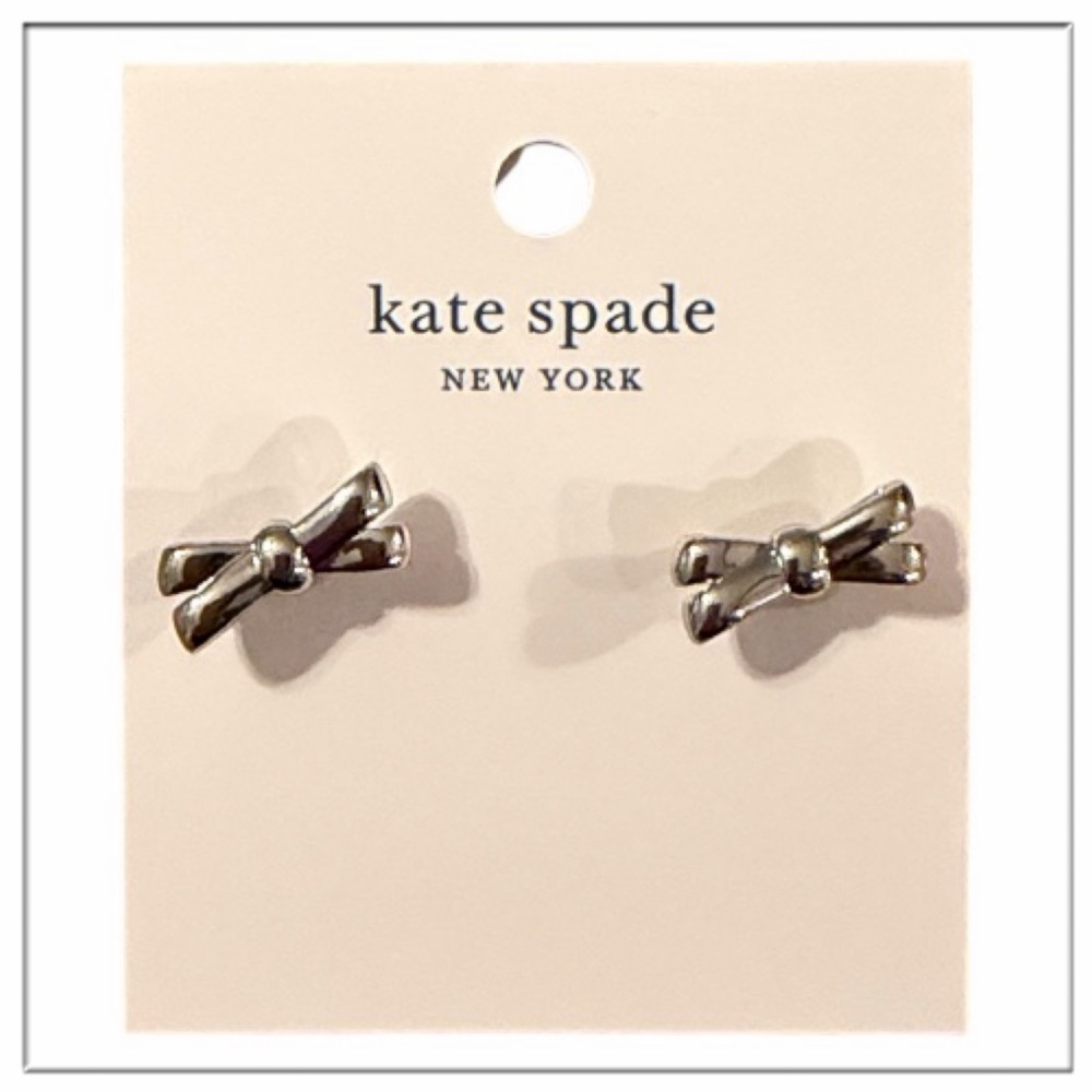 Kate Spade Silver Bow Studs